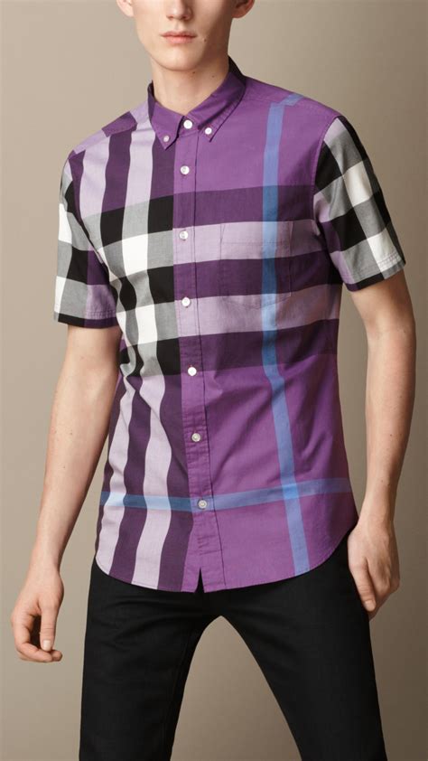 check shirt burberry|Burberry Check cotton shirts.